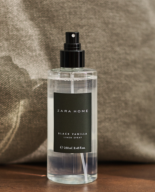 zara home black vanilla linen spray