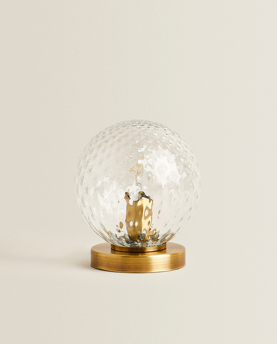 CRYSTAL BALL LAMP - COLLECTION - NEW 