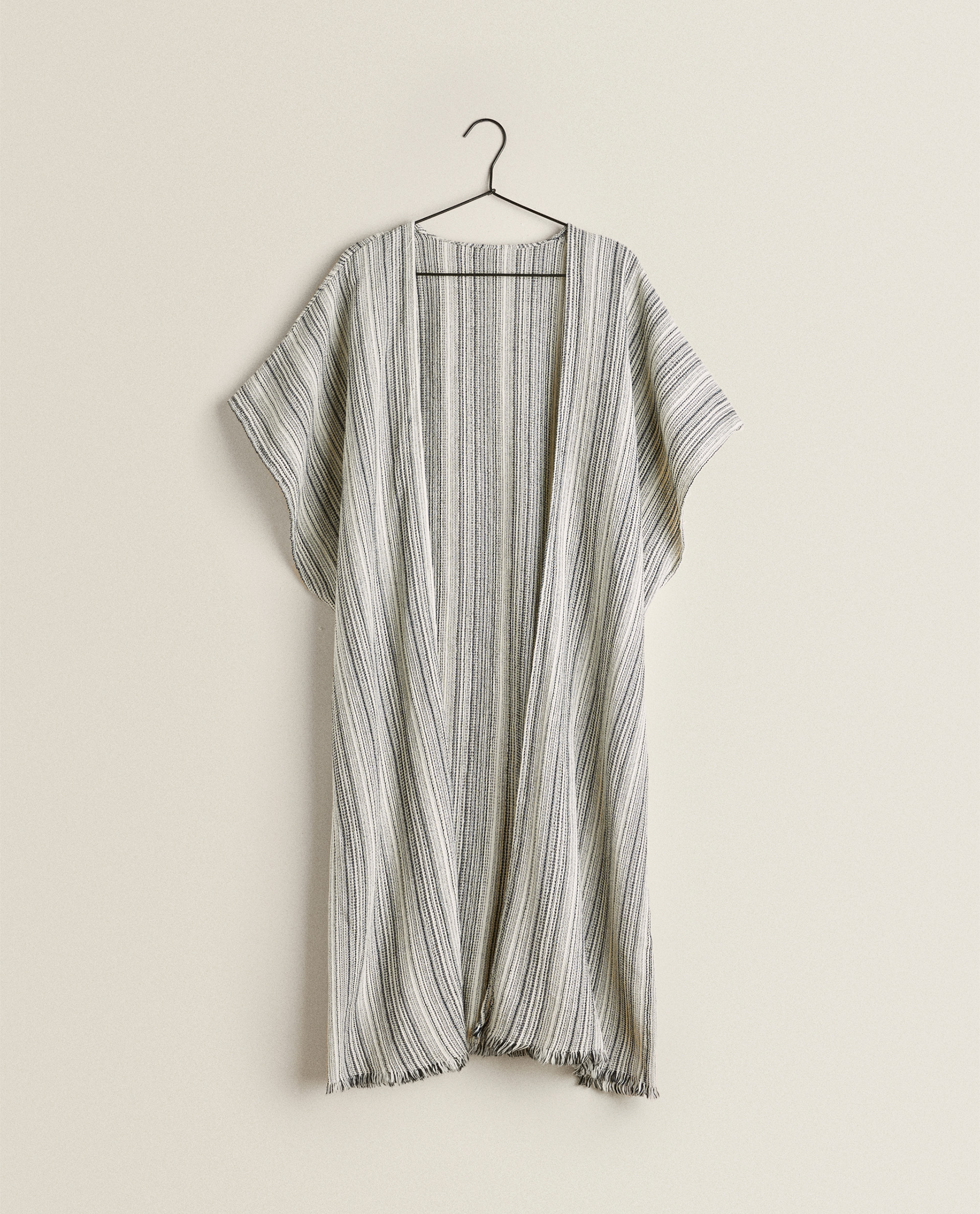 zara frayed hem cardigan