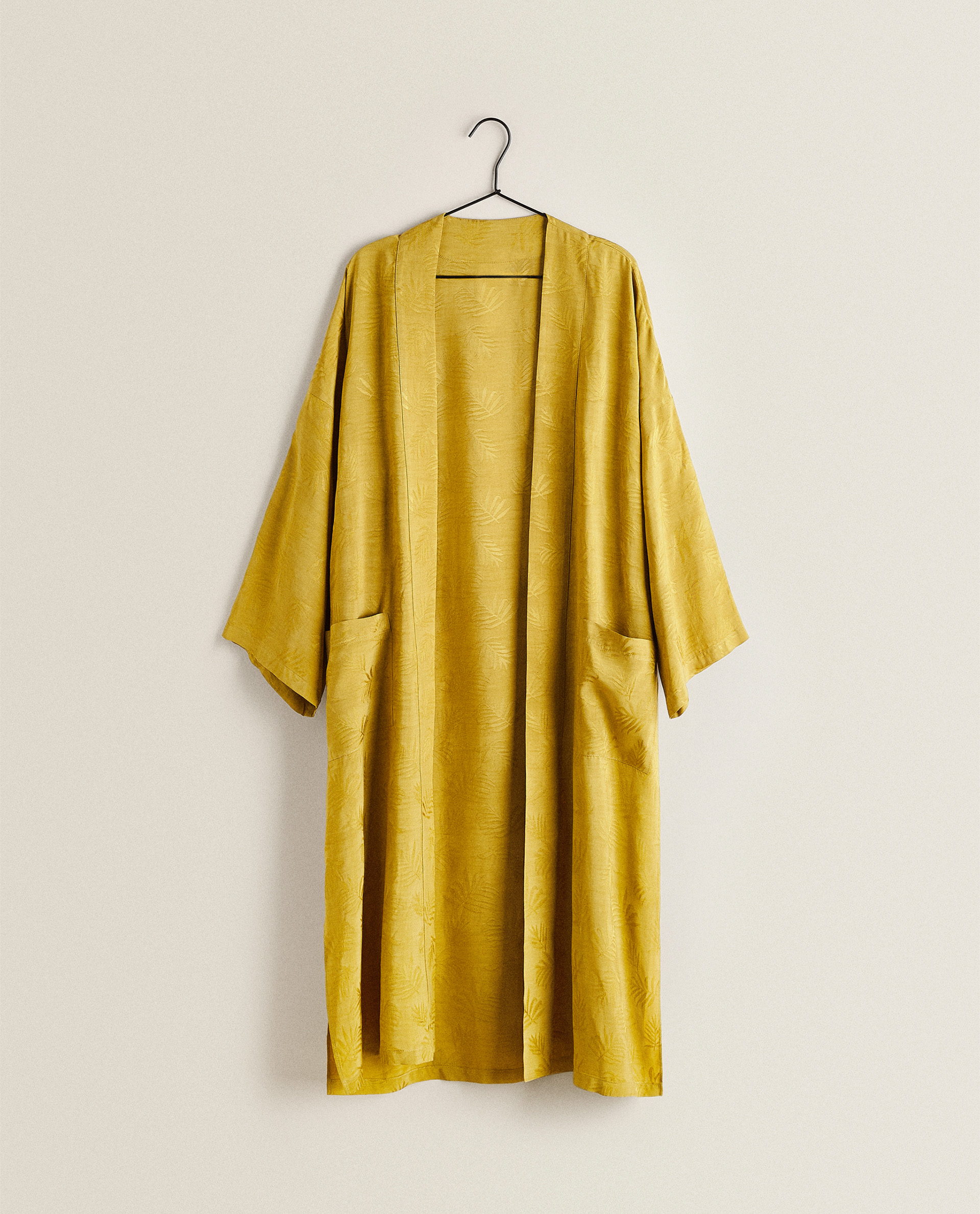 yellow kimono zara