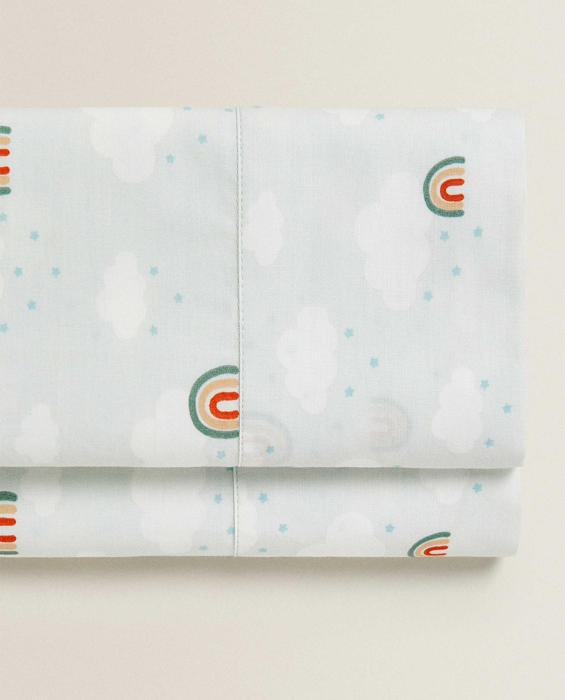 Rainbow Print Flat Sheet Duvet Covers Bedroom Kids Zara Home Turkiye Turkey