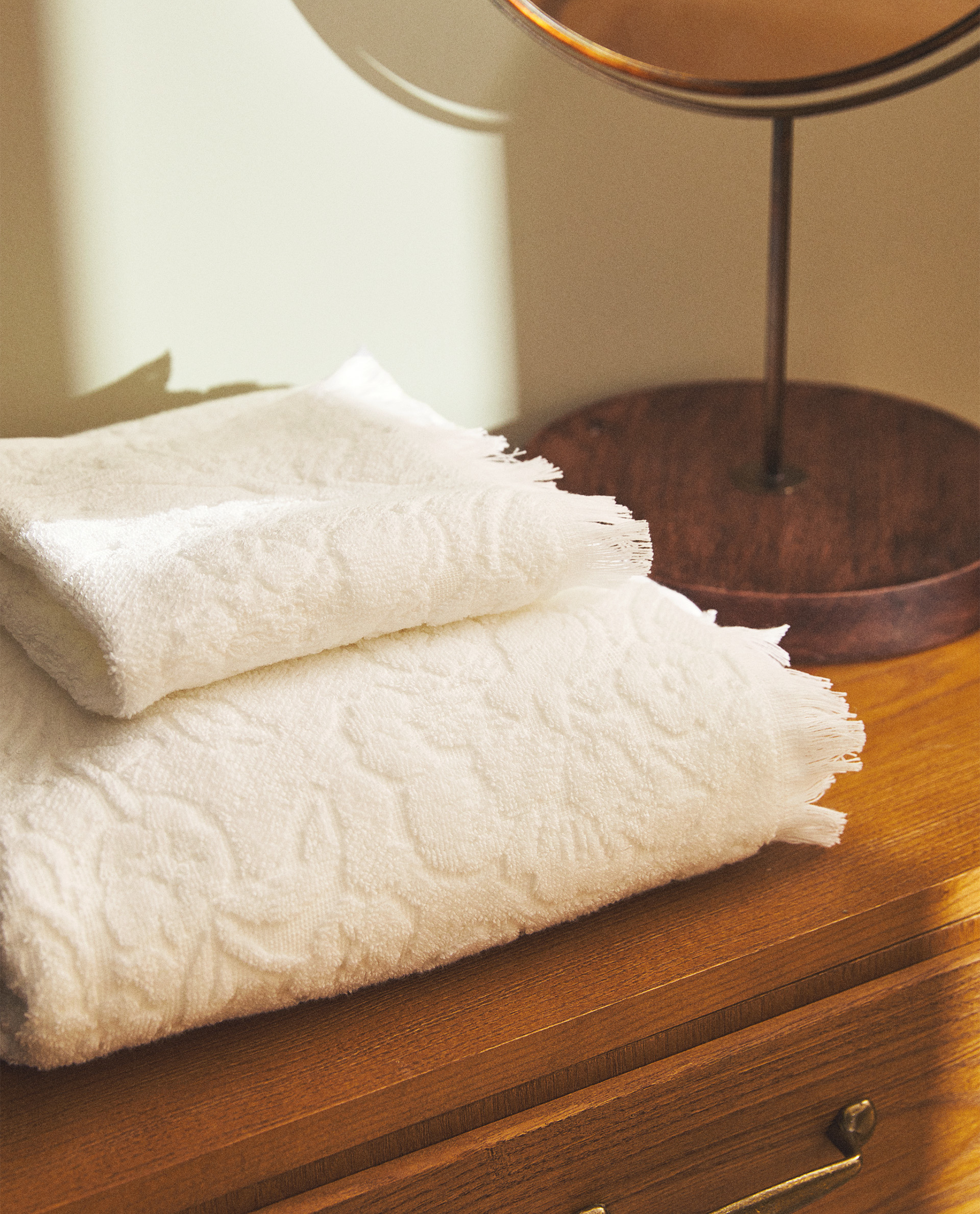 Handtuch Mit Blumenjacquard Floral Handtucher Badezimmer