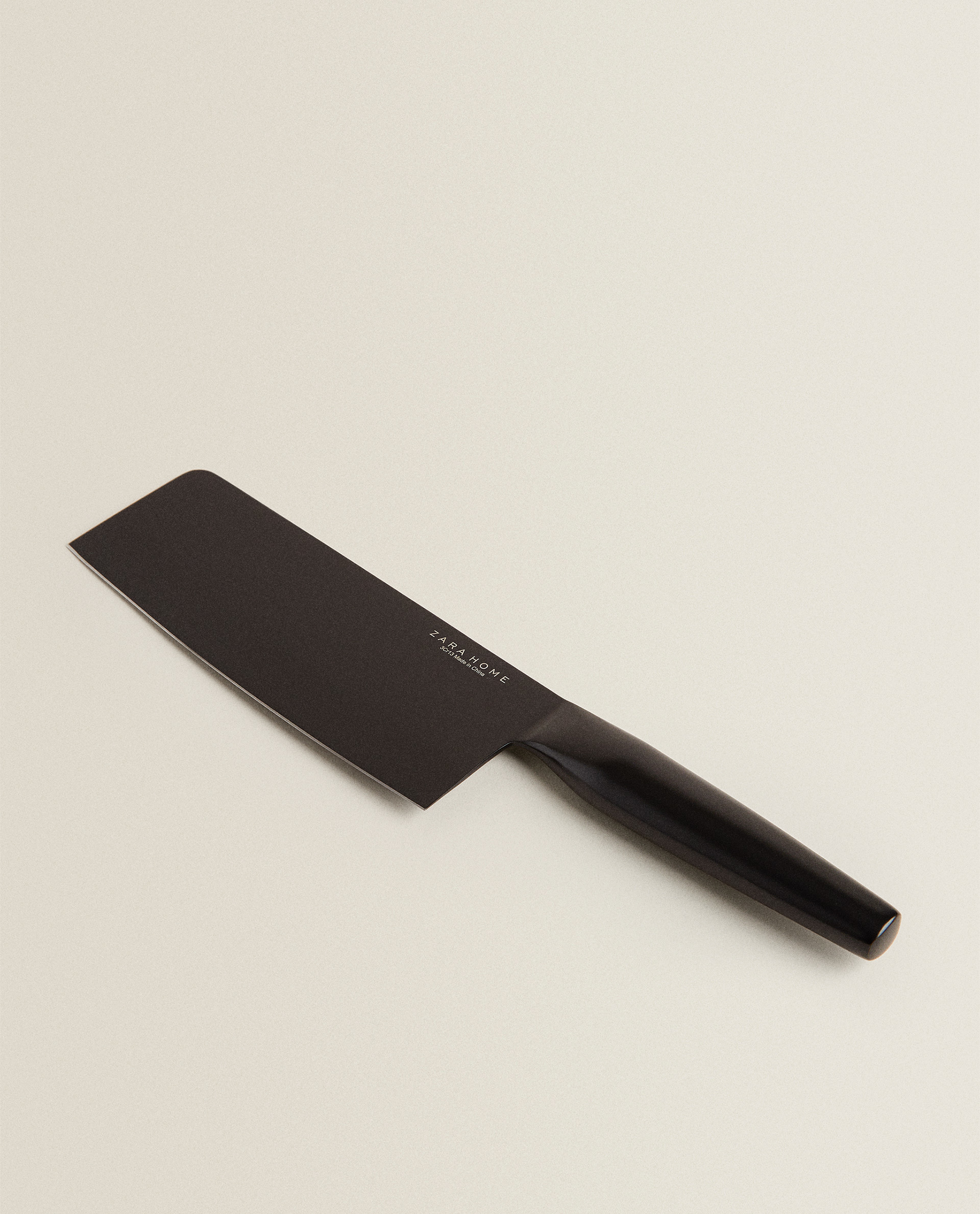 Cuchillo Machete Acero Negro Utensilios Cocina Zara Home Espana