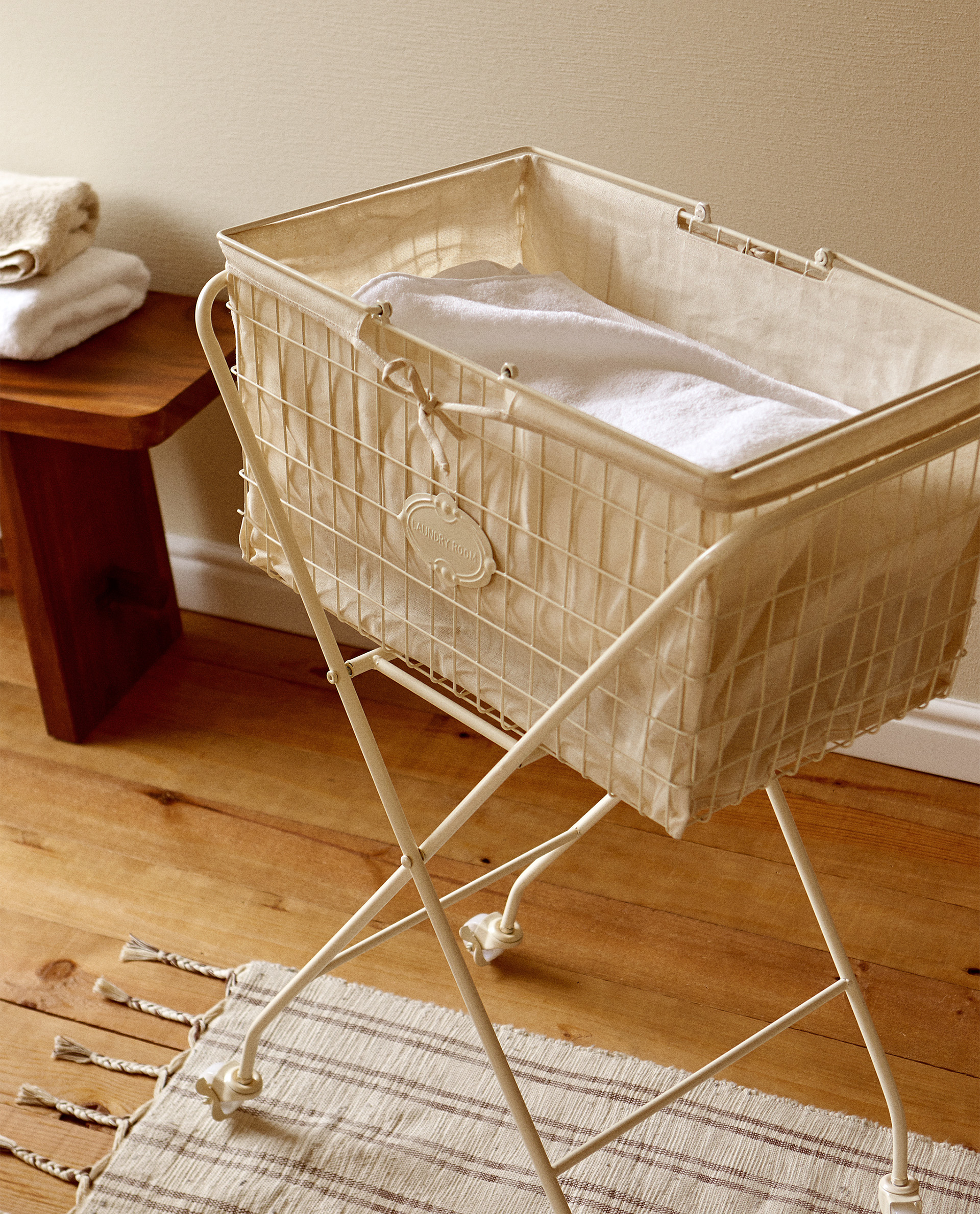 metal laundry basket