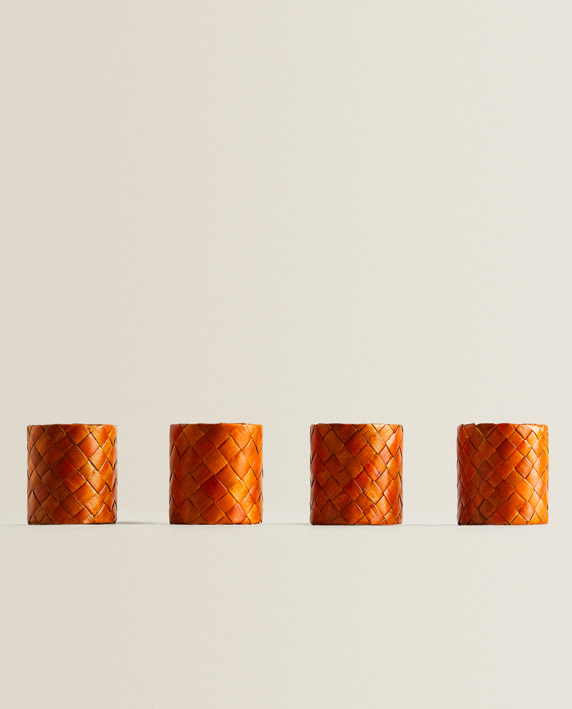 Natural Fibre Napkin Ring Pack Of 4 Napkin Rings Table