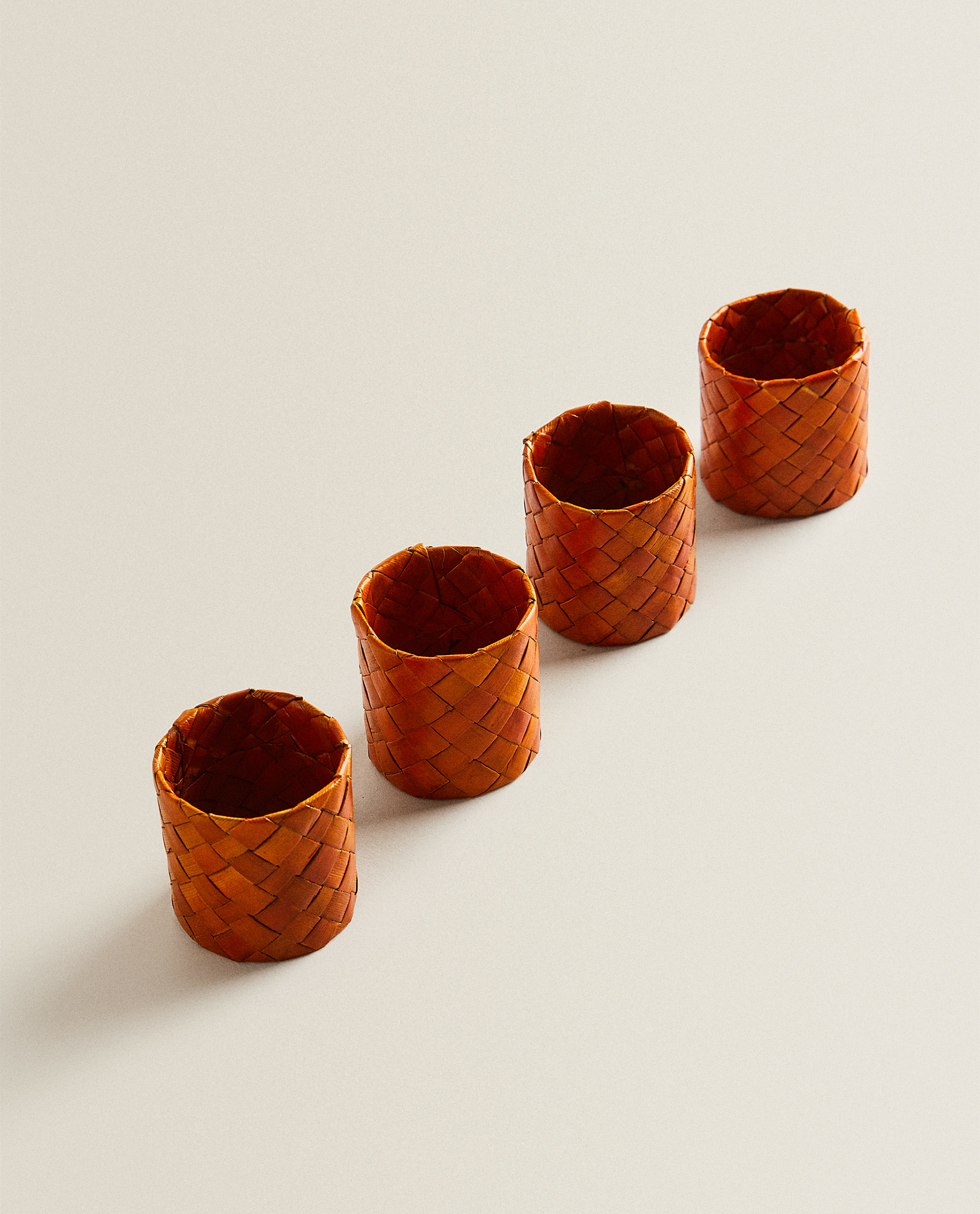 Natural Fibre Napkin Ring Pack Of 4 Napkin Rings Table
