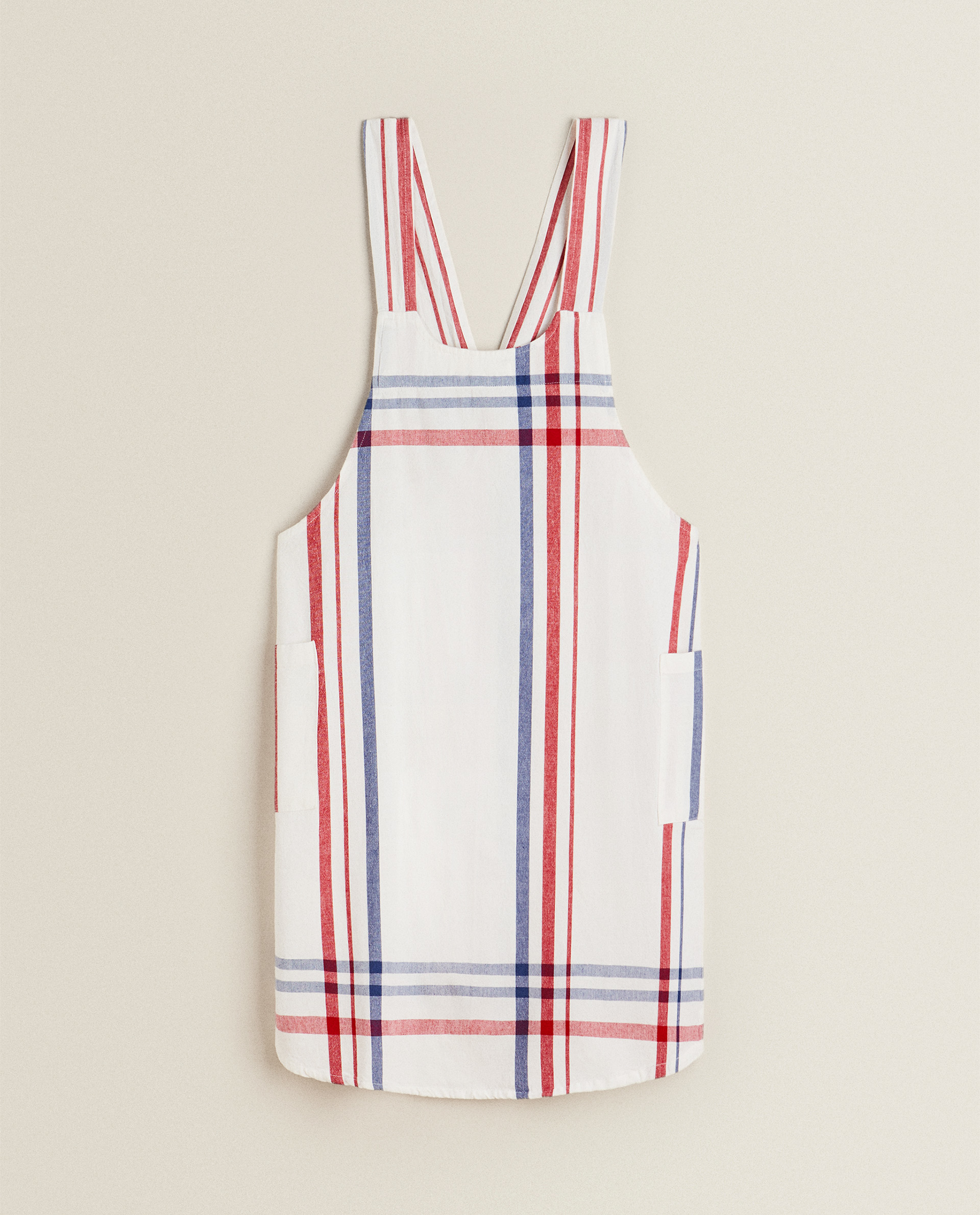 striped apron