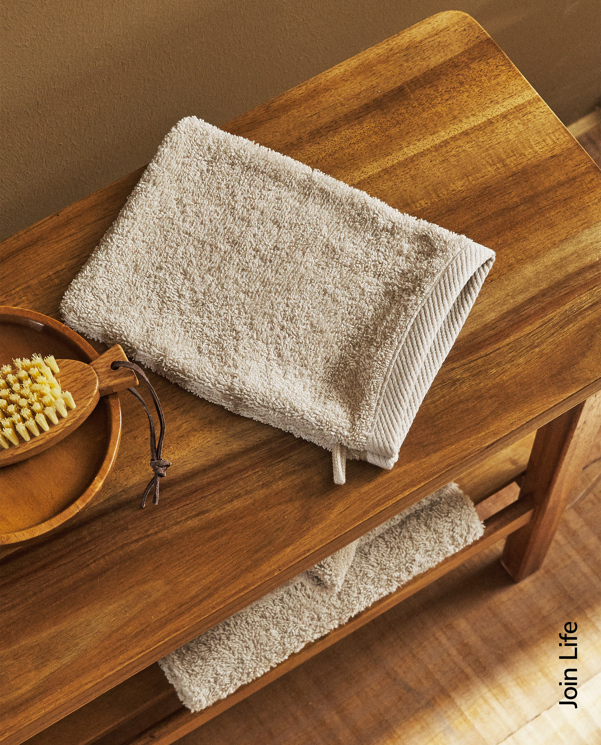 Cotton Terry Bath Mitt Towels Bathroom Zara Home Turkiye Turkey