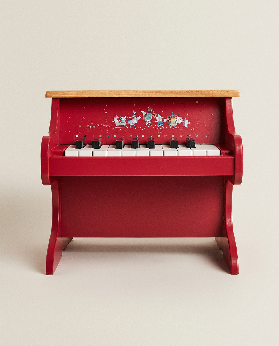 golden toy piano