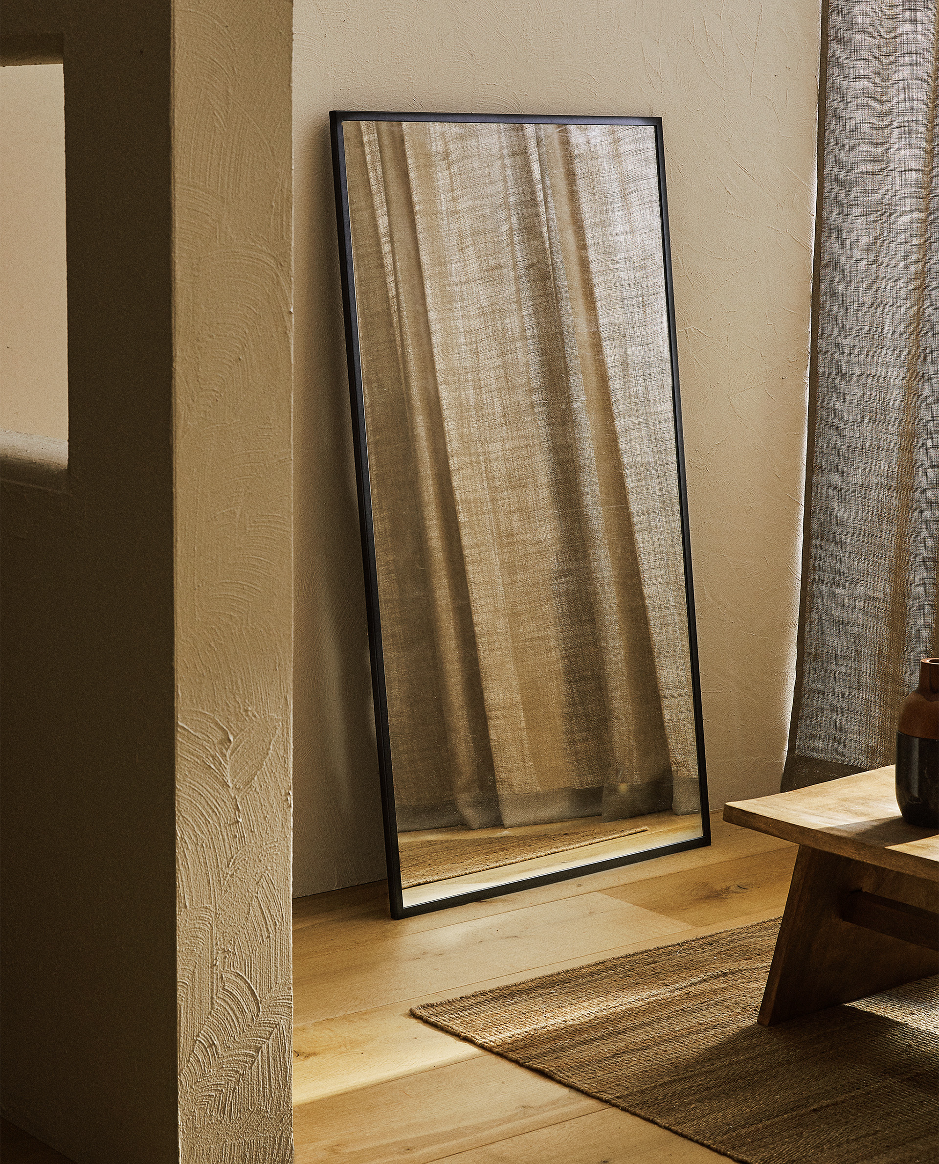 Large Black Framed Mirror Mirrors Living Room New Collection