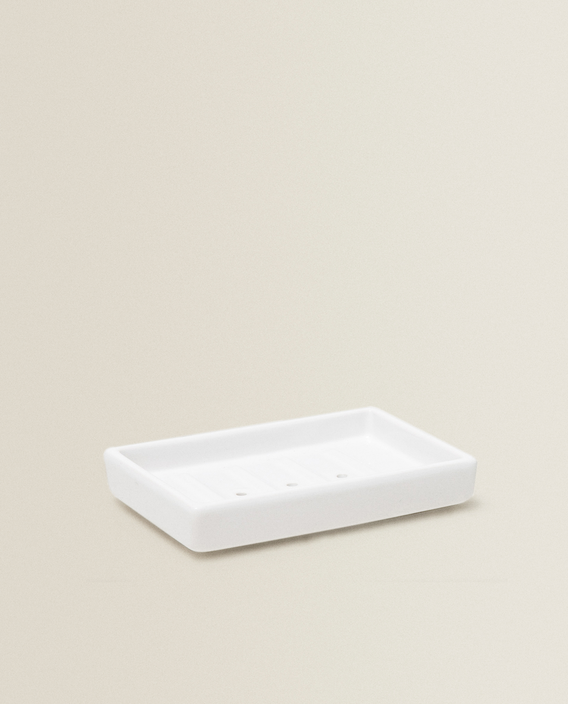 White Earthenware Soap Dish Bathroom Sets And Accessories Bathroom Zara Home Germany