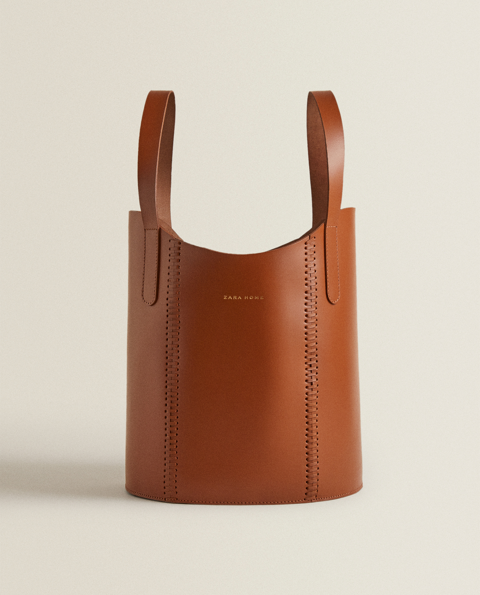 Leather Basket Zara Home Turkiye Turkey