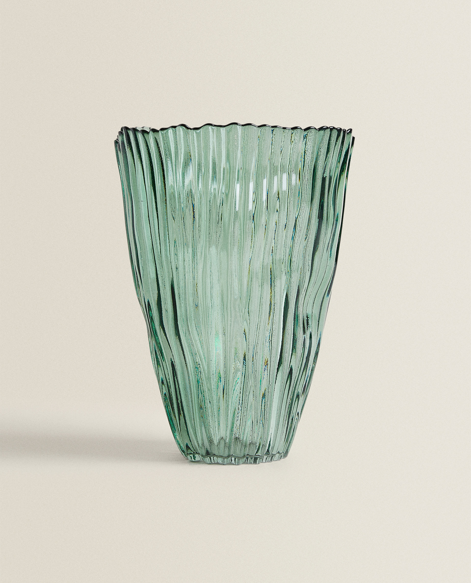 Textured Glass Vase Collection New Arrivals New Collection