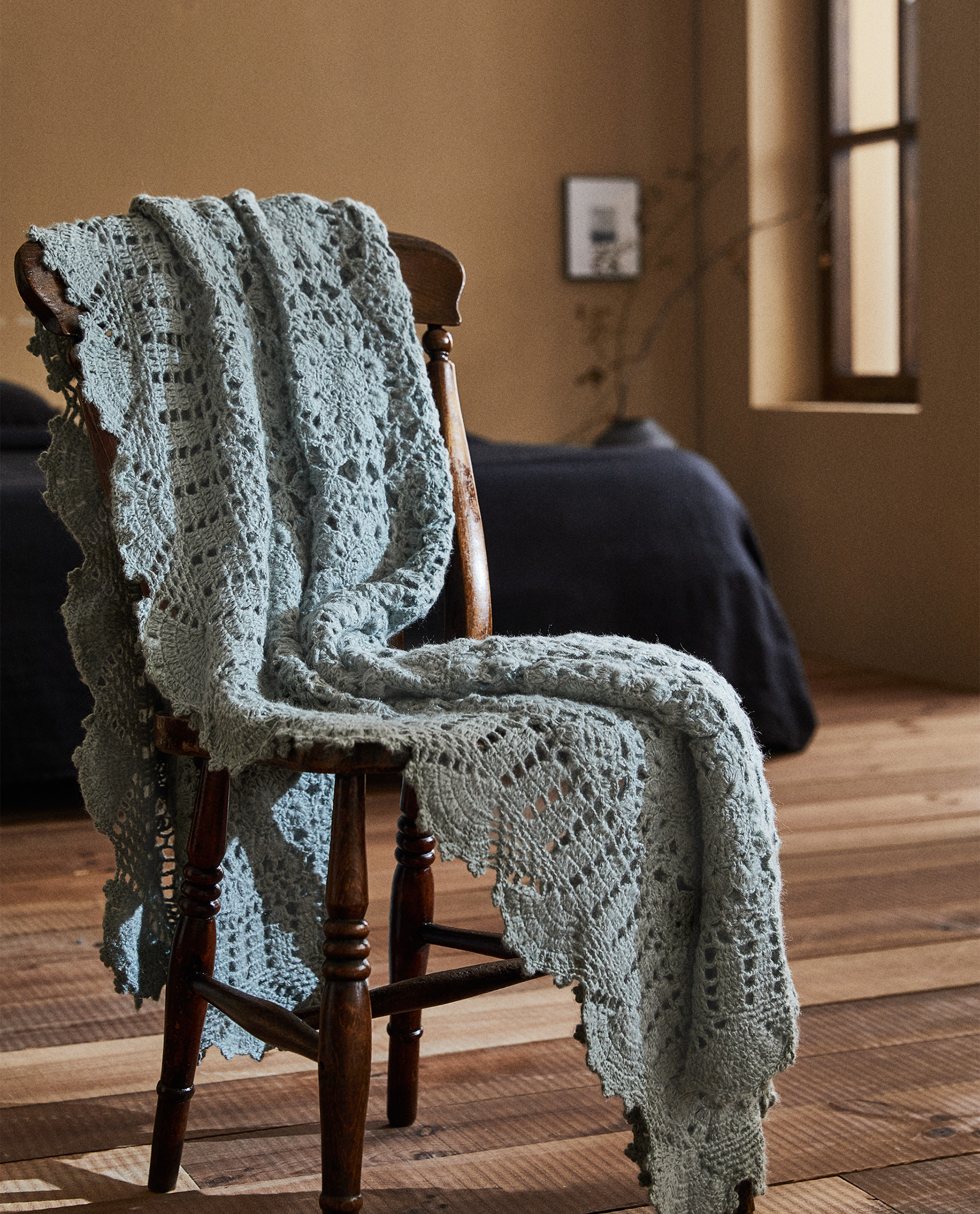 CROCHET BLANKET BEDROOM SALE Zara Home Luxembourg CROCHET BLANKET BEDROOM SALE Zara Home Luxembourg