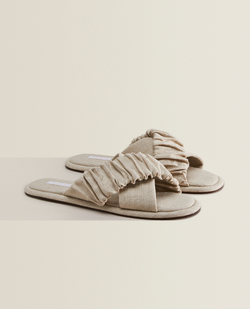 slippers dames stof