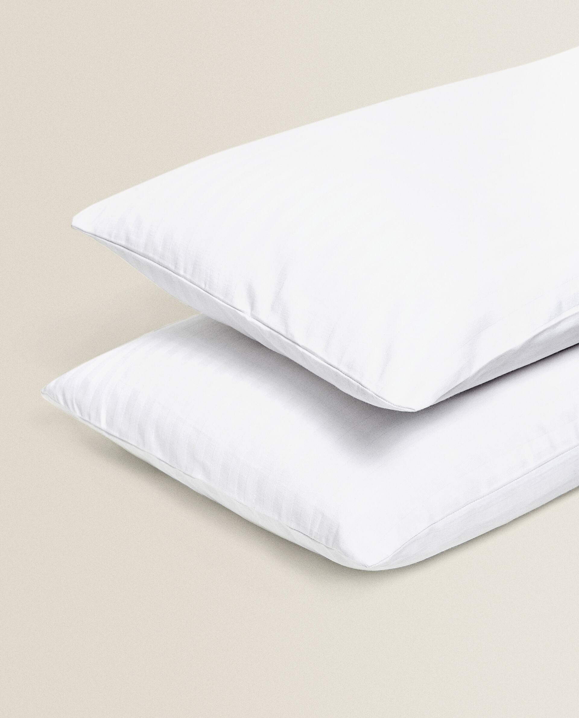 Striped Cotton Pillow Protector Pack Of 2 Bed Linen Bedroom