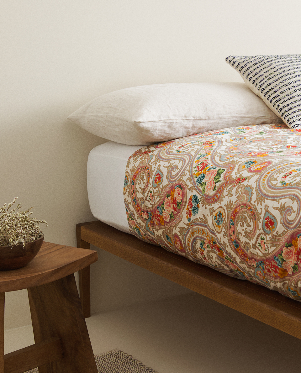Paisley Floral Print Duvet Cover Duvet Covers Bed Linen