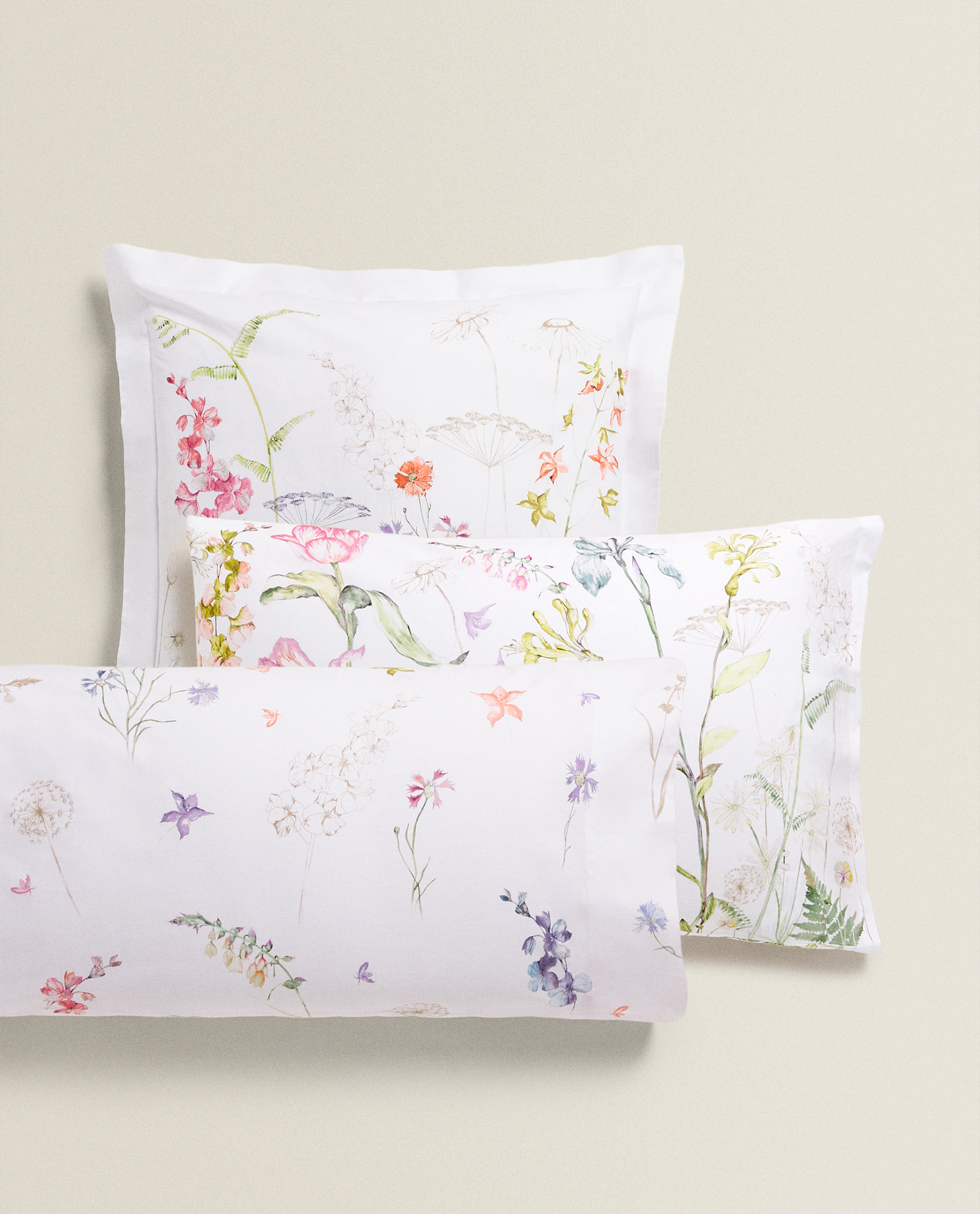 Floral Print Pillowcase Pillowcases Bedroom Sale Zara Home