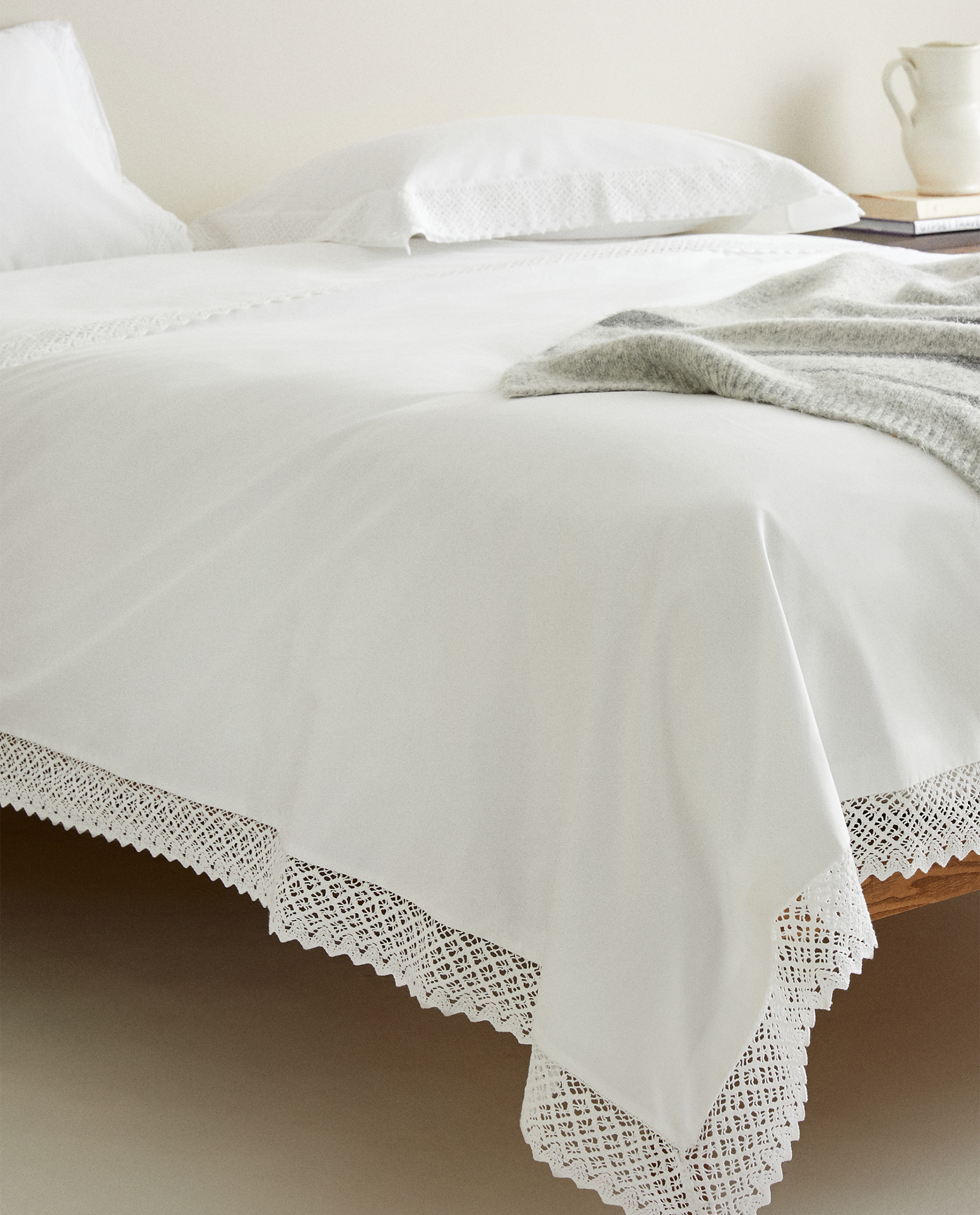 Duvet Cover With Lace Border Duvet Covers Bed Linen Bedroom