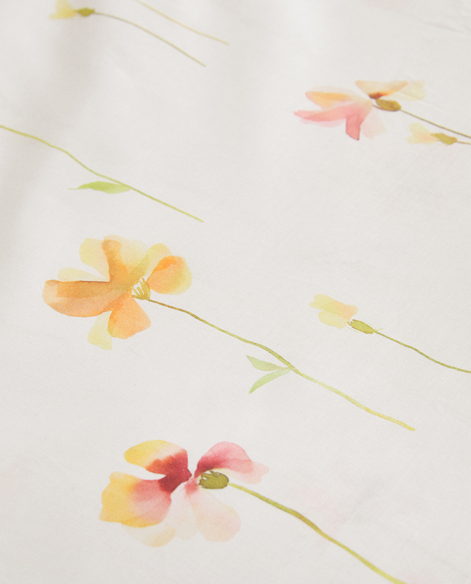 Watercolour Floral Print Duvet Cover Spring Trend Inspiration