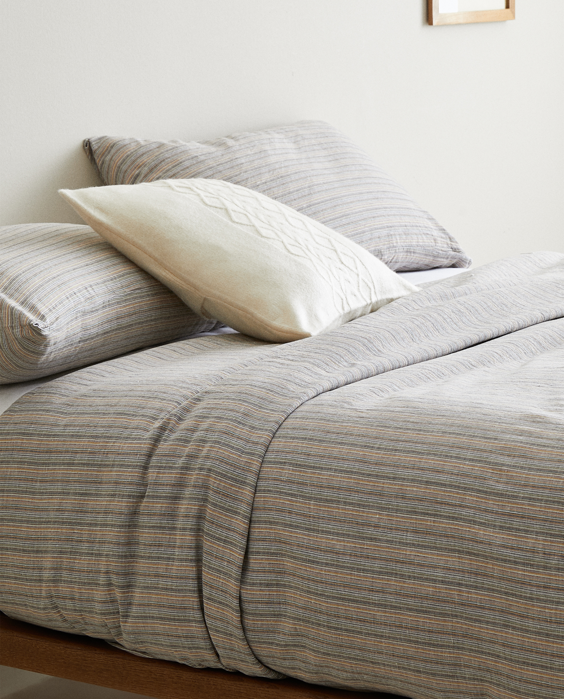 Duvet Cover With Multicoloured Stripes Duvet Covers Bed Linen