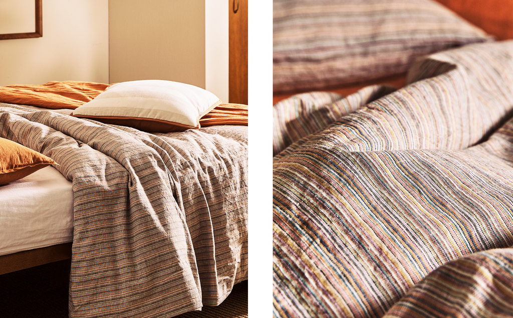 Duvet Cover With Multicoloured Stripes Null Zara Home Serbia