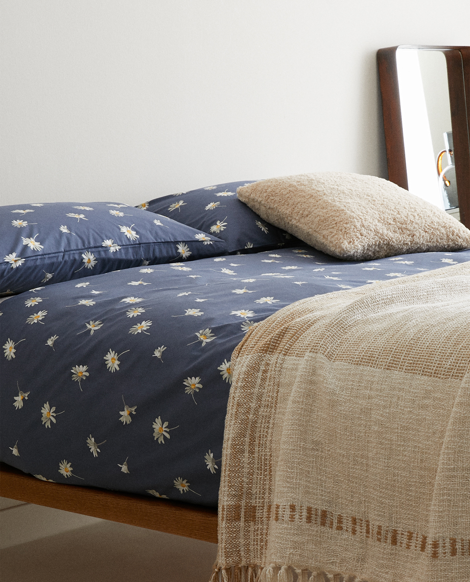 Daisy Print Duvet Cover Collection New Arrivals Zara Home