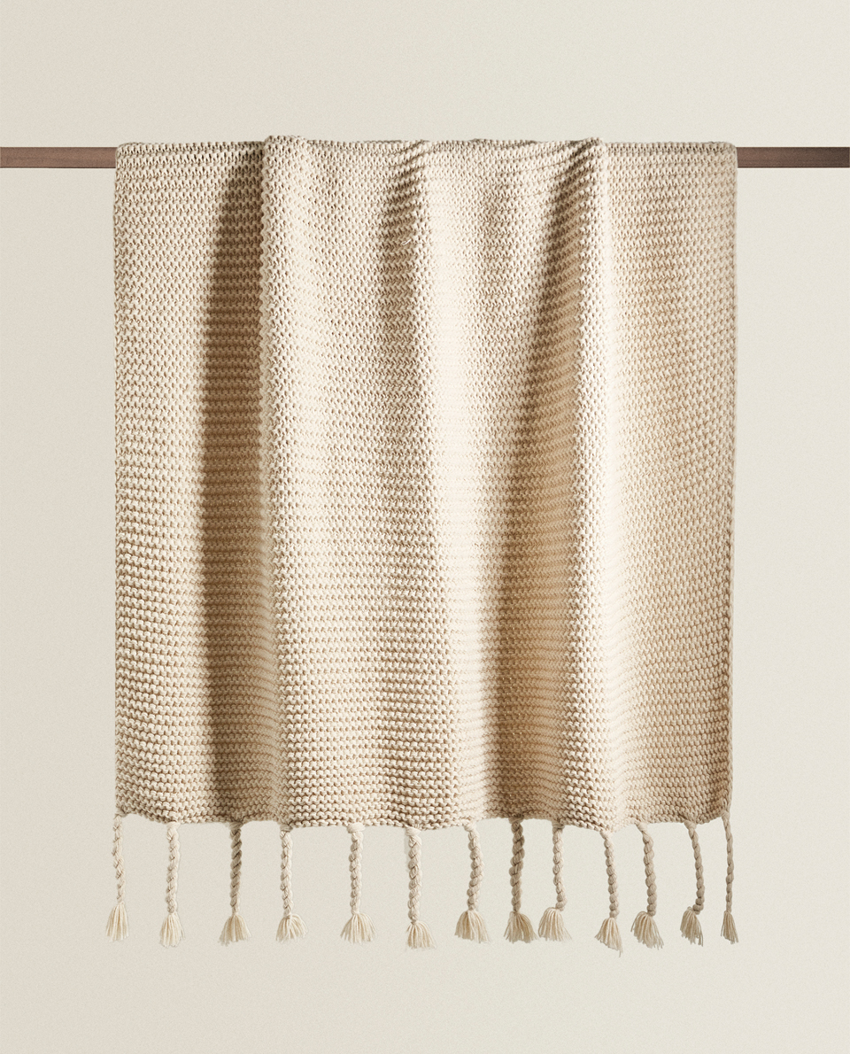 Grob Gestrickte Decke Teppiche Schlafzimmer Zara Home Osterreich