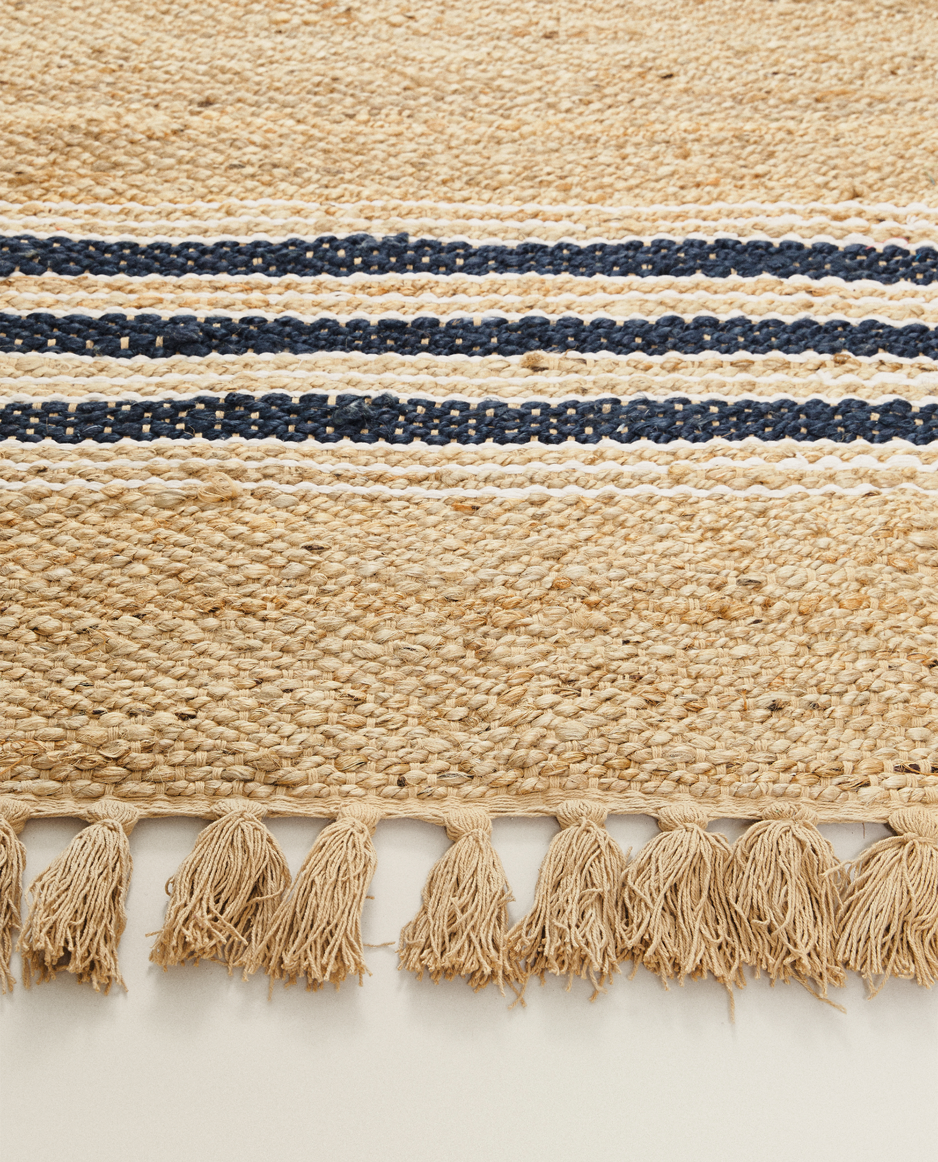 Striped Jute Rug Rugs Bedroom Zara Home United Kingdom