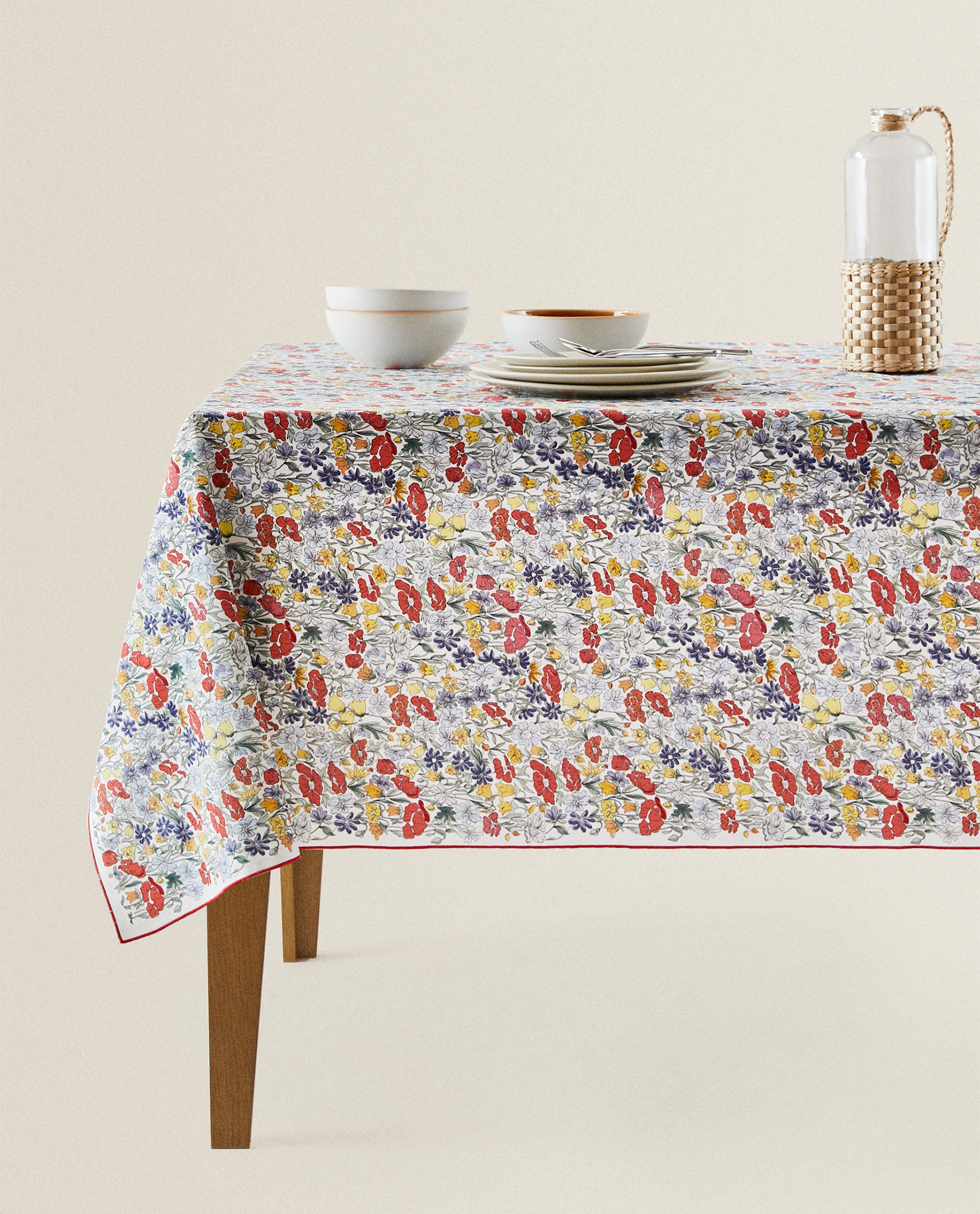 printed tablecloth