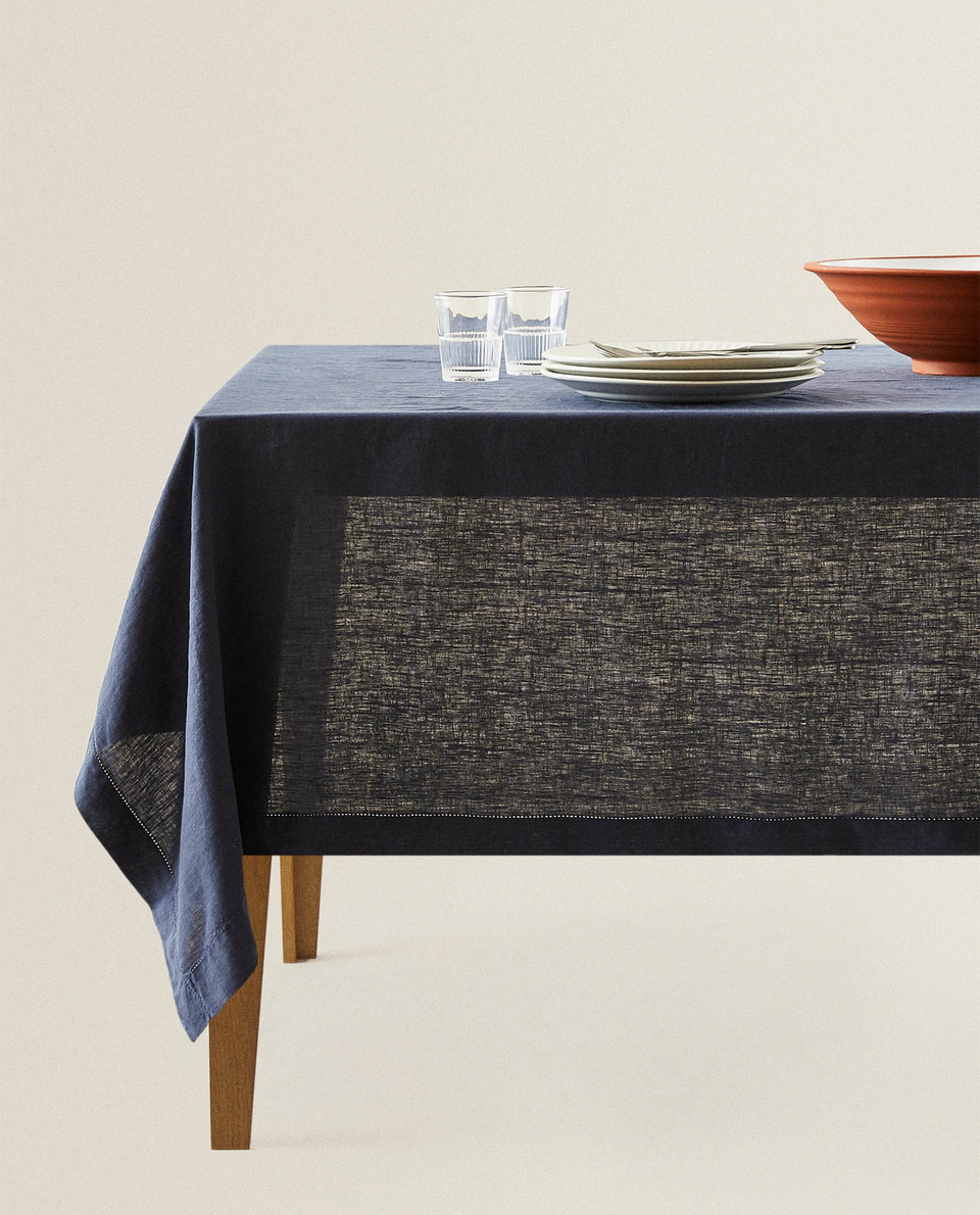 Ajurlu Keten Masa Ortusu Koleksiyon Yeni Urunler Zara Home Turquia