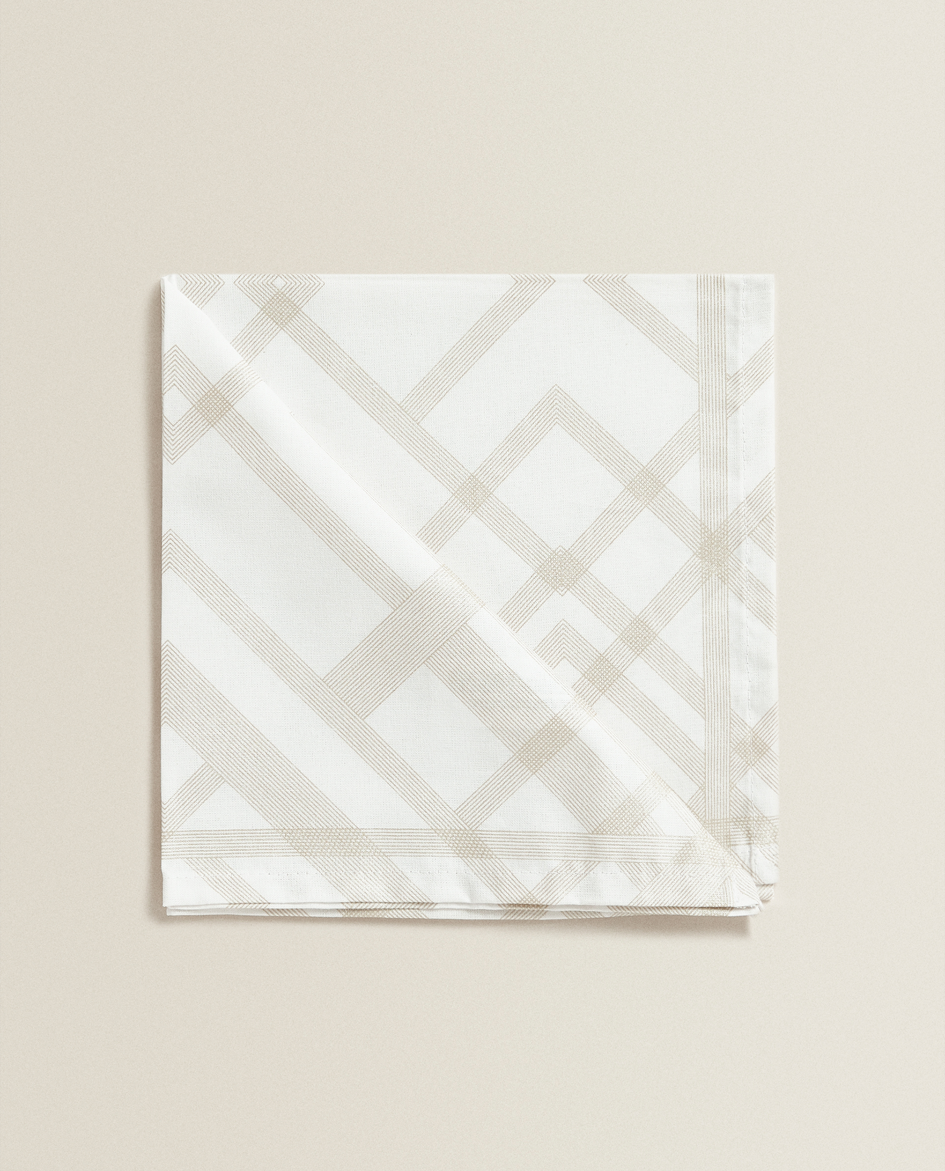 Serviette De Table Coton Geometrique Lot De 2 Tout Afficher