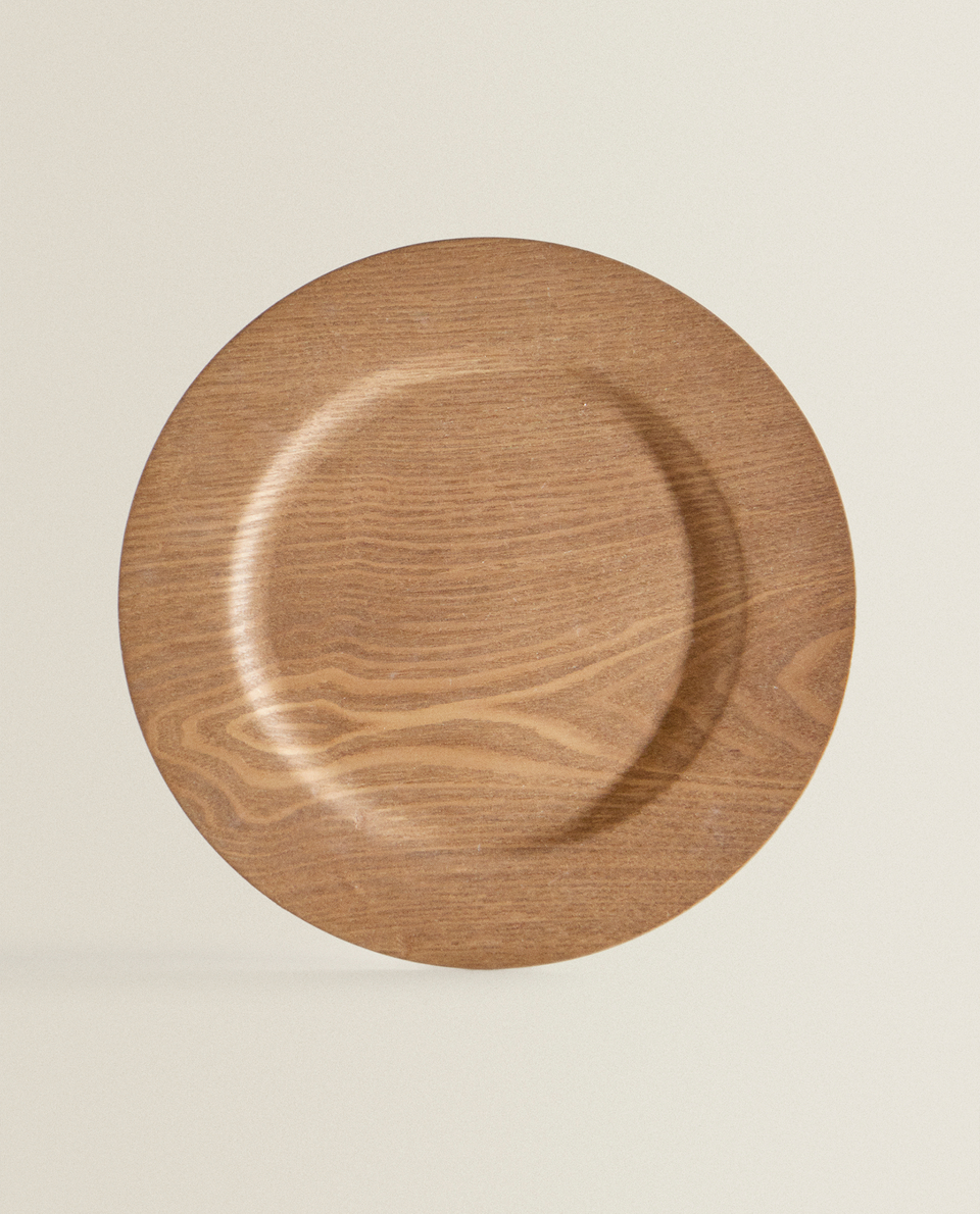 Assiette Imitation Bois