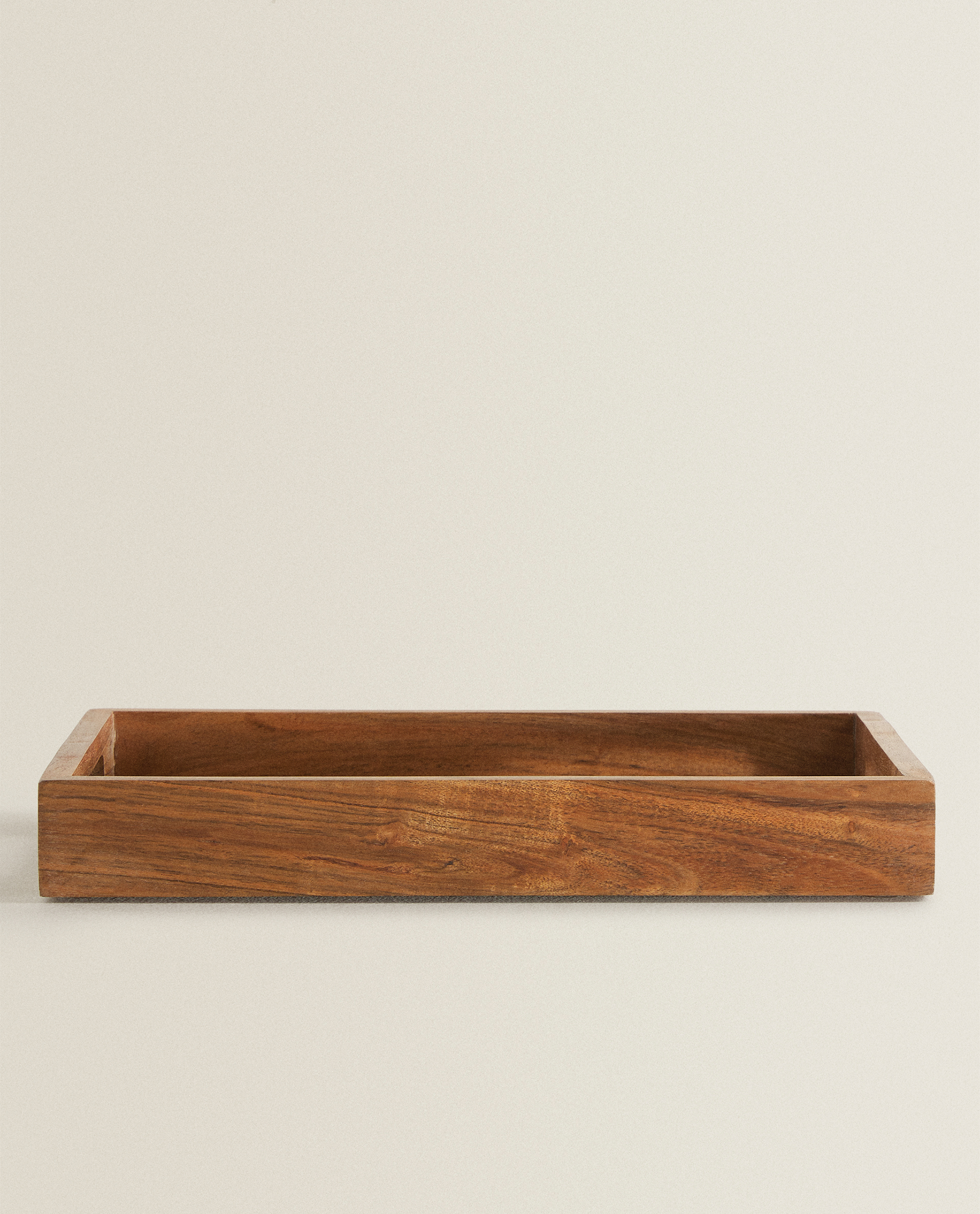 rectangular wooden tray