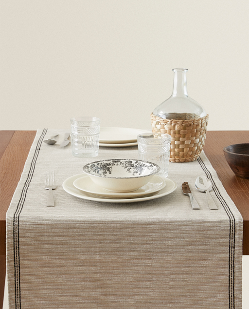 Rustic Table Runner See All Linens Dining Zara Home Rustic Table Runner See All