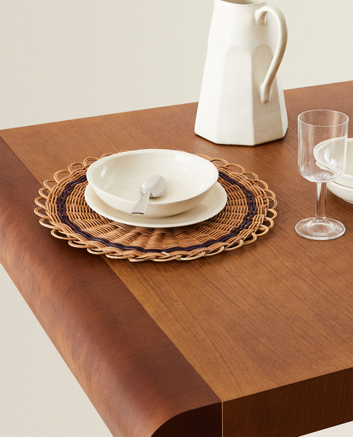 Set De Table Rond En Rotin Tout Afficher Accessoires De Table