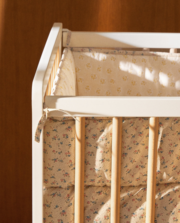 floral cot bumper