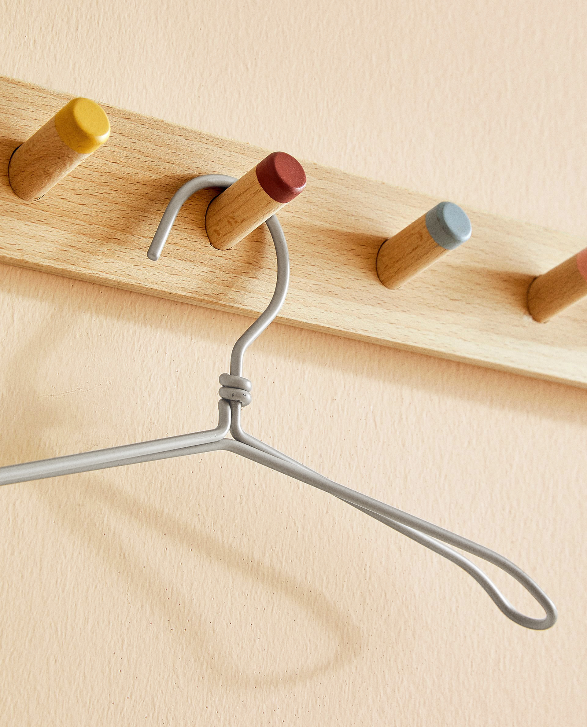 coloured clothes hangers