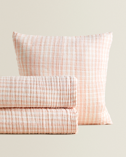 Copriletto A Quadri Vichy Bagno Zara Home Italia