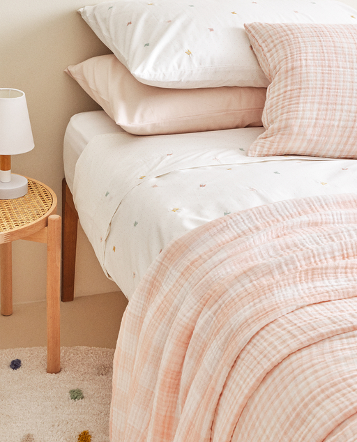 Copriletto A Quadri Vichy Bagno Zara Home Italia