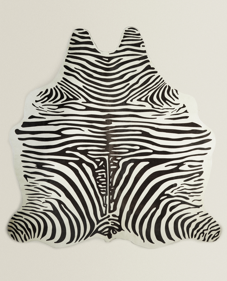 Zebra Print Rug Rugs Living Room Zara Home Germany