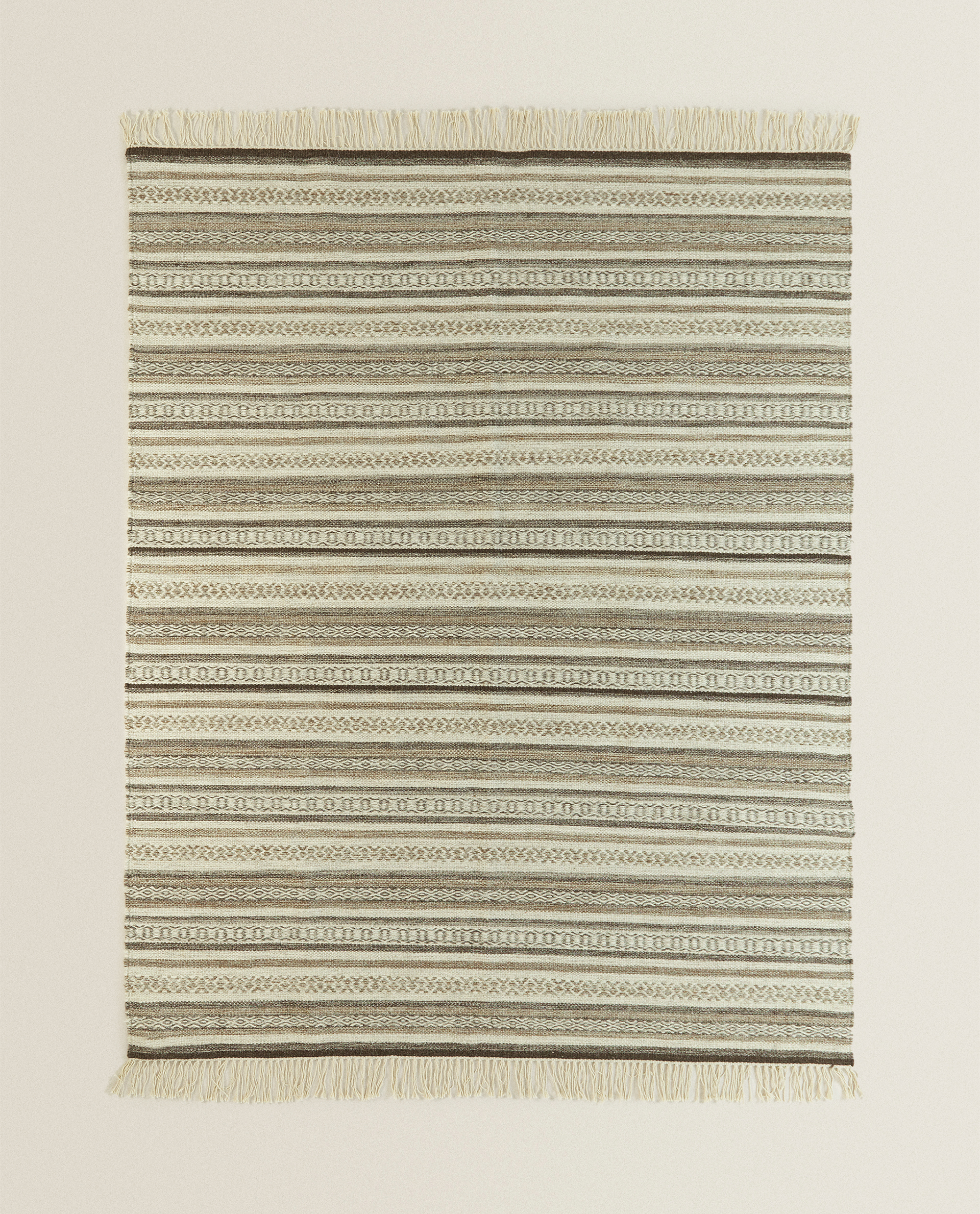 Multicoloured Striped Rug Rugs Living Room Zara Home Portugal