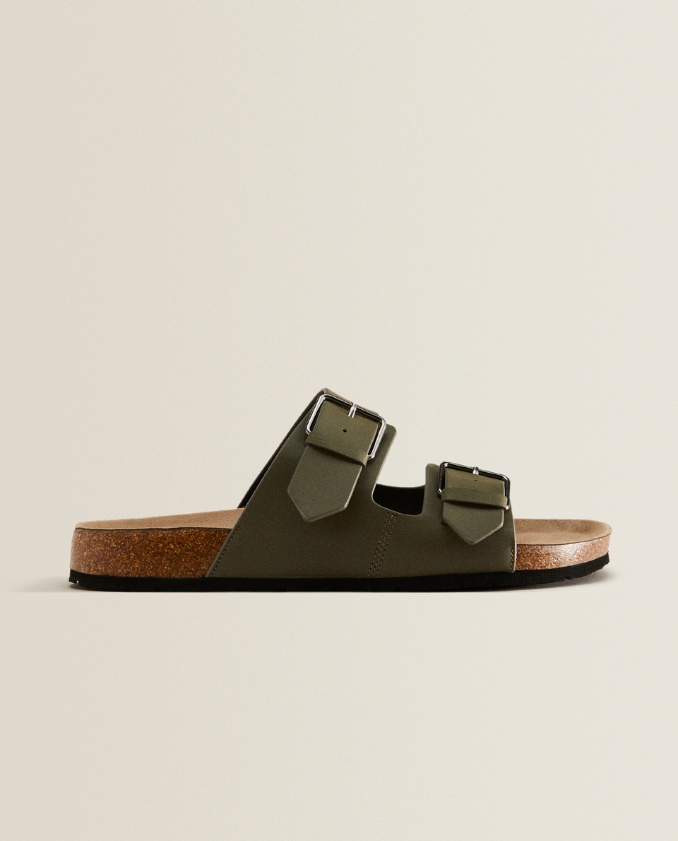 Two-buckle sandals
