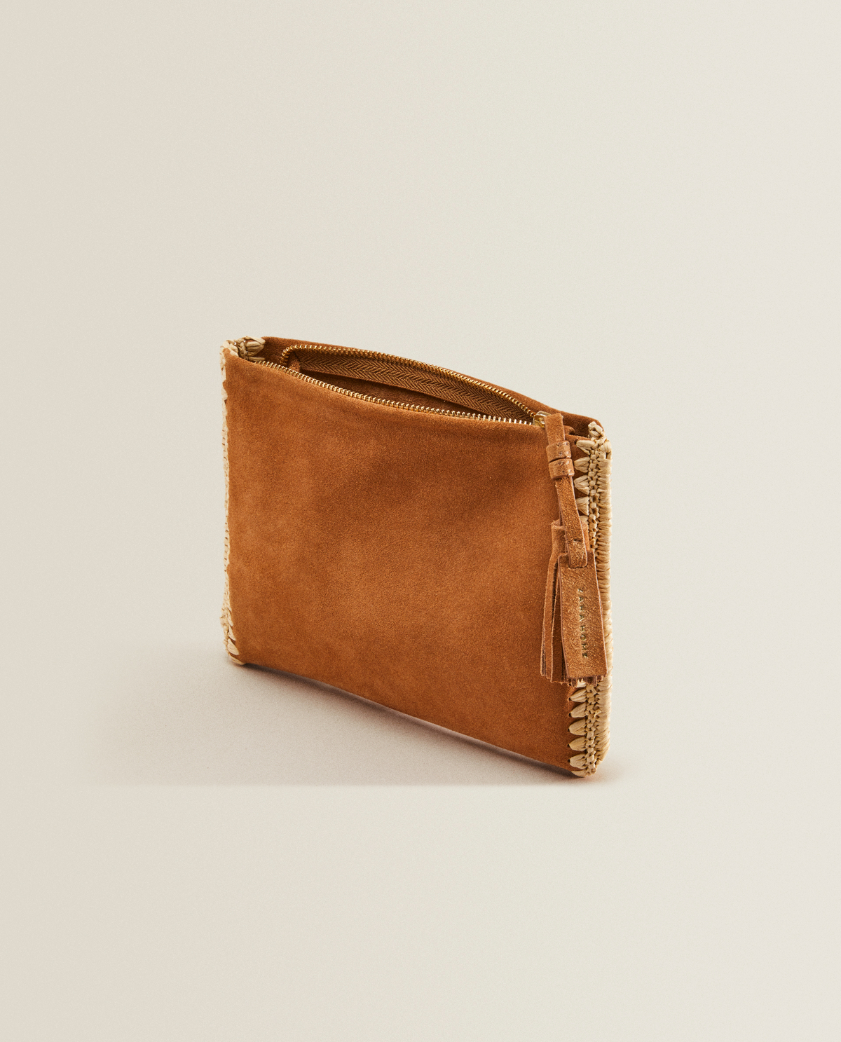 pochette raphia zara