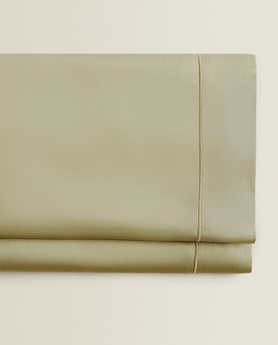 トリム サテンフラットシーツ（スレッドカウント300）