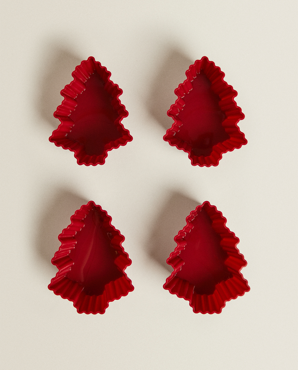 TREE-SHAPED MOULDS (PACK OF 4)