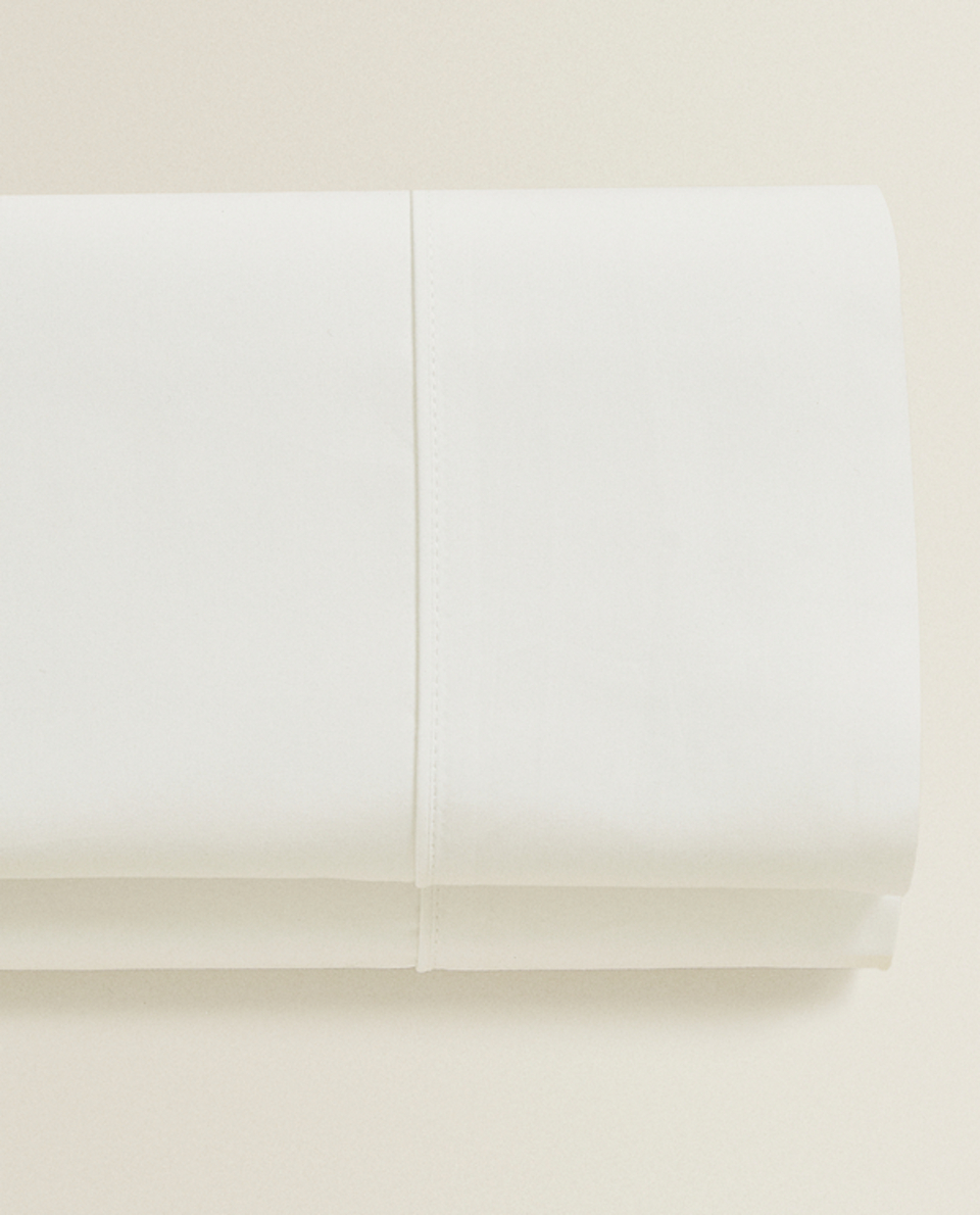 コットンパーケル フラットスシーツ（スレッドカウント300）