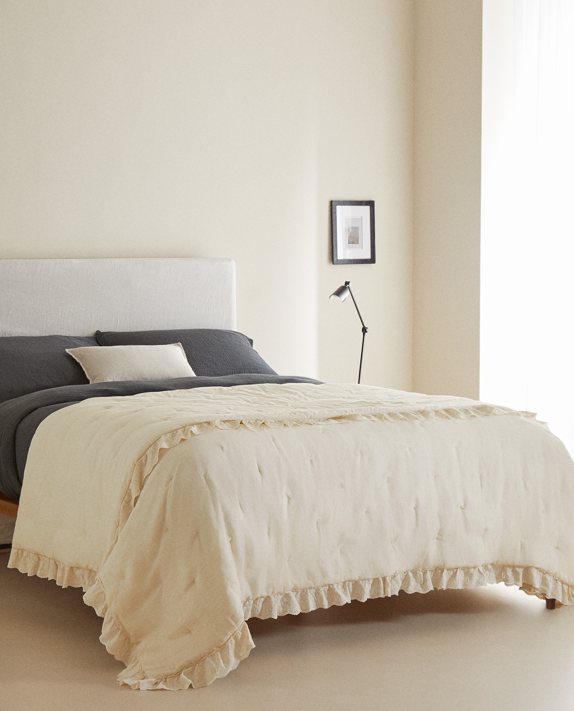 ZARAHOME ベッドスプレッドカバー ドットデザイン ベッドスプレッド | Zara Home 日本/Japan