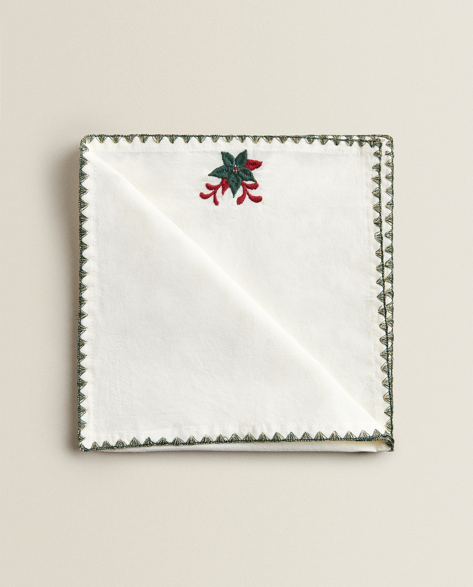 EMBROIDERED COTTON NAPKIN (PACK OF 2)