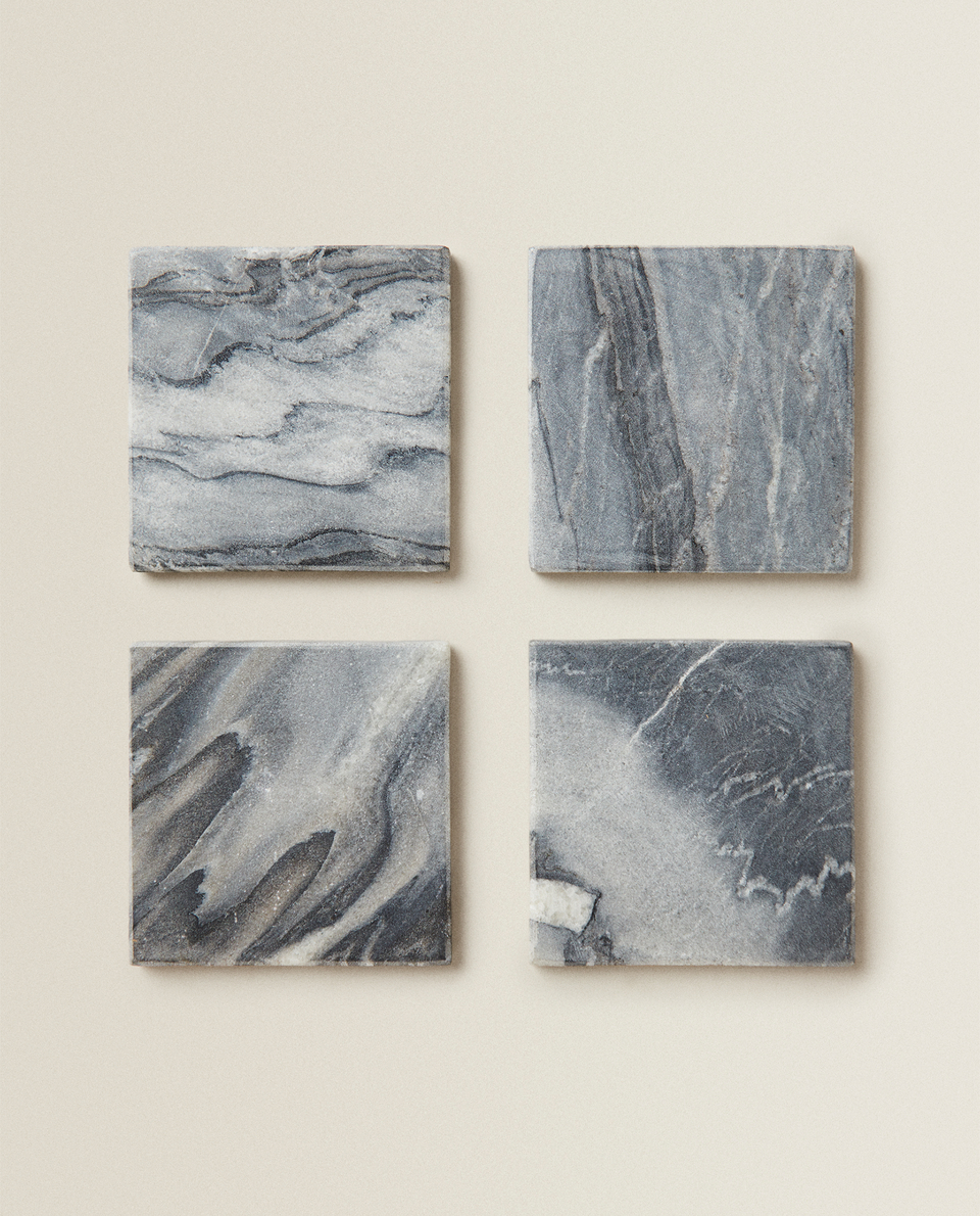 MARBLE COASTERS (PACK OF 4)